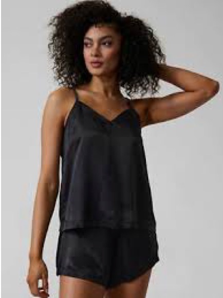Nwt Athleta Black Calm Cool Cami Sz Med